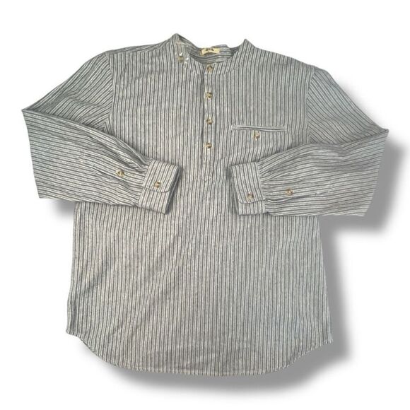 Orton Brothers 100% Cotton Striped Pullover Top Size Large - Picture 1 of 5